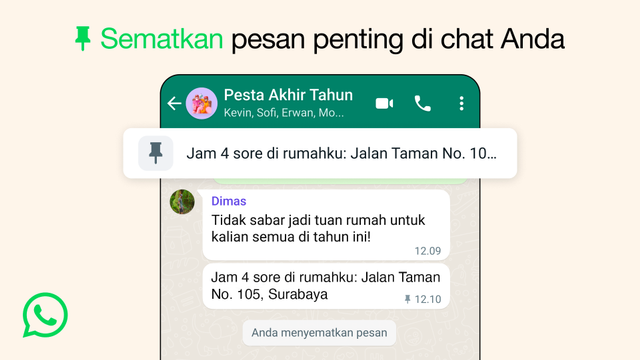 Cara Pin Chat WhatsApp Menggunakan Fitur Terbaru